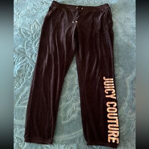 Juicy Couture Black Velvet Sweatpants